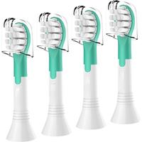 Set of 4 children's replacement toothbrush heads, compatible with HX6042, HX6032, HX6311, HX6312 and other electric toothbrushes