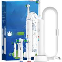 Smart Wireless Charging Rotating Electric Toothbrush, 3 Modes Rechargeable Rotary Toothbrush