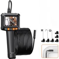 Single & Dual Industrial Endoscope Camera 4.3'' Digital Handheld Car Inspection Borescope IP67 Waterproof HD1080P 8mm Pipe Sewer