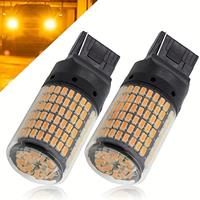 2pcs Car LED Decoding Anti Stroboscopic 7440 144smd Turn Signal Reversing Lamp Side Lamp T20 White Yellow Red