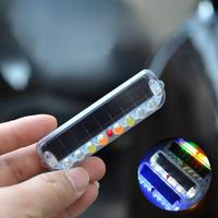 Wireless Solar Safety Strobe Warning Lights LED Anti-collision Self-adhesive Flashing Signal Lamp