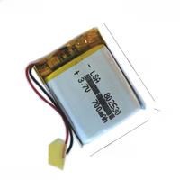 Li polymer lithium battery 700MAH 3.7V For Bluetooth speaker Smart wear beauty device battery 802530