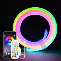 5V USB RGBIC Neon LED Strip,1M 2M 3M RGBIC Neon lamp tape with Bluetooth App and Remote control For DIY Home Neon Deoco Lighting