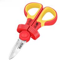 LAOA Stainless Steel Electric Scissors 1000V Insulated Handle High Voltage Insulation Wire Cutters Electrician VDE Shears