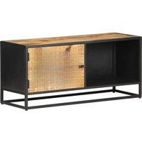 TV furniture 90x30x40 cm raw mango wood and luxurious natural cane furniture TV cabinet modern minimalist LED furniture TV living room furniture TV Table furniture Nordic modern small apartment