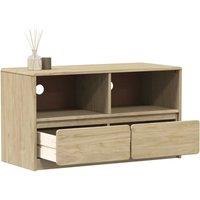 Furniture TV SAUDA Oak 99x43x55 cm solid pin drink luxury furniture TV cabinet modern minimalist LED