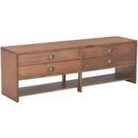 TV furniture with 4 Drawers 120x30x40 cm Solid Wood Solid Fit Luxury furniture TV Cabinet Modern minimalist LED furniture TV living room furniture Nordic modern small apartment furniture