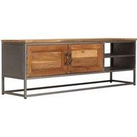 Furniture Recycled Teck TV and Steel 120x30x40 cm Luxury furniture TV Cabinet Modern minimalist LED furniture TV living room furniture Nordic modern small apartment furniture