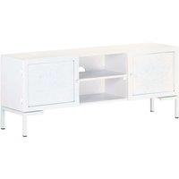 Furniture TV TV white 115x30x46 cm solid wood of luxurious Mango Tree Furniture TV cabinet modern minimalist LED furniture TV living room furniture Table TV Nordic furniture modern small apartment