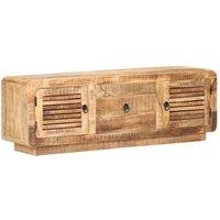 Furniture TV should be given as a luxury raw mango wood furniture TV cabinet modern minimalist LED