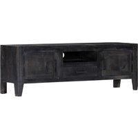Furniture black TV TV x 30x40 cm luxurious solid mango wood furniture TV cabinet modern minimalist LED furniture TV living room furniture TV Table furniture Nordic modern small apartment