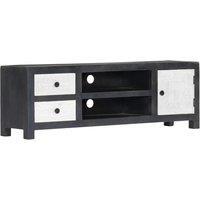 Furniture TV hand carved gray and white 120x30x40 cm luxurious Mango Tree Furniture TV cabinet modern minimalist LED TV living room furniture TV Table Nordic furniture modern small apartment