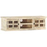 Furniture TV TV white 130x30x36 cm solid wood of luxurious Mango Tree Furniture TV cabinet modern minimalist LED furniture TV living room furniture Table TV Nordic furniture modern small apartment