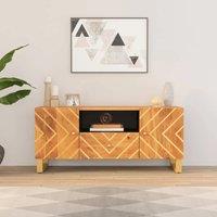 Furniture TV brown and black 105x33,5x46 cm drink solid mango tree furniture TV cabinet modern