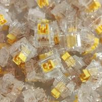 Outemu Crystal Transparency Switch Peach V3 Lemon V3 5Pin Custom Mechanical Keyboard Linear Tactile Mute Switches Lubed Hot Swap