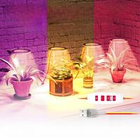 LED Grow Light Full Spectrum Plant Lamp Timing Auto On/Off Dimmable Indoor Flower Seed Vegetable Hydroponic Cultivation USB DC5V