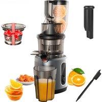 BioloMix Cold Press Juicer with 75mm Feed Chute, 200W 40-65RPM Powerful Motor Slow Masticating Juice Extractor Fits Whole Fruits