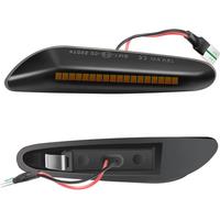 2PCS Smoke Lens Dynamic Flowing LED Turn Signal Side Marker Light Blinker Lamp for BMW E90 E91 E92 E93 E60 E87 E82 E46