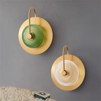 Vintage wall lamp Glass Led metal wall art Lights Nordic Minimalist Lighting Background Bedside Decoration sofa living roomlight