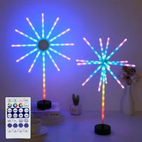 64/79LED Smart LED Lights, Fireworks Table Lamp APP and Remote Control, RGB Night Light, for Party