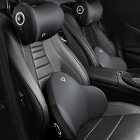 Car Electric Massage Neck Pillow Cushion Vibration Headrest Support Lumbar Seat Back Cushion Vehicle Supplies Travel Assecories