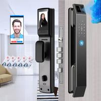 3D Face Recognition Unlock Digital Door Lock With Camera FIngerprint Password Unlock Keyless