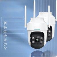 Botslab 2.5K 4MP HD Outdoor Camera Wireless PTZ WiFi IP66 Smart Home Camera Siren and Light Alarm