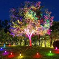 Solar Shining Tree Lights Spotlights Outdoor Garden Landscaping Arrangement Plug-in Lights Landscape Ambience Decoration Colorfu