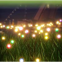 RGB LED Solar Firefly Lights Outdoor Waterproof Garden Decoration Courtyard Path String Starburst Jellyfish Dandelion Lawn Lamps