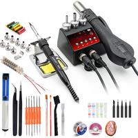 JCD 8898Pro Soldering Station 2 in 1 Hot Air Gun Solder Iron LCD Digital Display For Cell-Phone SMD BGA IC Repair Solder Tools