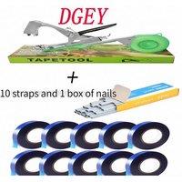 ALLSOME Tying Machine Plant Garden Plant Tapetool Tapener +10 Rolls Tape Set for Vegetable Grape