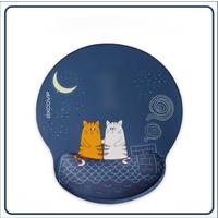 EXCO Mouse Pad with Silicone Wrist Support Rest Ergonomic Comfortable Mousepad Non-Slip Rubber Base for Computer Home Office