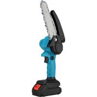 6-Inch Pruning Saw Lithium Battery Rechargeable Electric Chain Saw Handheld Household Logging Orchard Garden Power Tool £££ £££