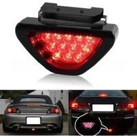 Universal Brake Signal Lamp F1 Style Triangle Sporty 12LED Rear Fog Light Tail Third Brake Lamp DRL For JDM BBA