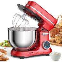 BioloMix Kitchen Food Stand Mixer, 1200W 11-Speeds DC Motor, Digital OLED Screen, Electric Food Mixer with Dough Hook, Whisk