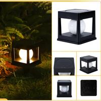 Solar Column Head Light, Waterproof Outdoor Buried Lights, Led Post Caps Lamp, for Garden Villa Gate