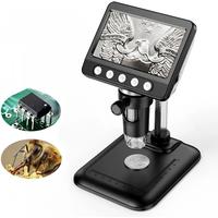 2MP Coin Microscope with 4.3" IPS Screen USB Digital Microscope 1000X Coin Magnifier with 8LED microscope for electronics repair