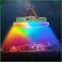 MOSLIGHTING Rechargeable Camping Lantern Mobile APP Connect Smart Tent Light Fishing Flashlight Night Maintenance Lighting LED