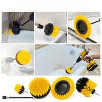 5/7pcs Electric Brush Attachment Set Power Drill Scrub Brush Wash Clean Tool With For Cleaning Car Washing Grout Carpet Floor