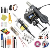 JCD 8898Max Soldering Station 750W 2 in 1 Soldering Iron Hot Air Gun Rework Welding Station Set For