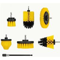 5/7pcs Electric Brush Attachment Set Power Drill Scrub Brush Wash Clean Tool With For Cleaning Car