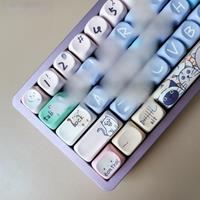 MOA PBT Keycaps French German Spanish Abnt2 Korean English Keycap Dye Sub Cartoon For ISO Layout Mechanical Keyboard FR ES DE KR