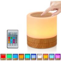 RGB Night Lamp Camping Light Atmosphere Night Lights Bedside Lamps Color Changing Tent with Remote Touch Control for Bedroom Dec