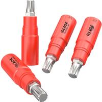 LAOA 3/8" Insulated Chrome Vanadium Steel Rotary Socket 12 Angle Plum Bit M6 M8 M10 M12 LA155106