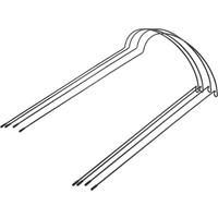 4 Pack Plant Support Stake Metal Garden Plant Stake Green Half Round Plant Support Ring Plant Cage