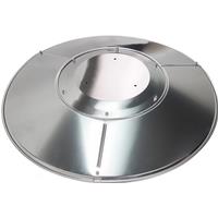 Patio Heater Reflector Shield, Propane Outdoor Heaters Replacement Part - Top Dome, 3-Hole Mount, 33 Inch Dia Round