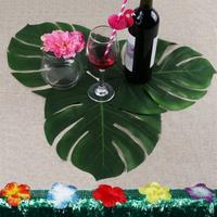 Artificial Tropical Palm Leaves Jungle Party Decoration Animal Summer Hawaiian Wedding Home Table