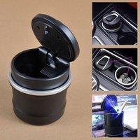 Portable LED Car Cigarette Ashtray Multi-functional Ashtray Car Cup Holder Removable for BMW Car Ashtray With LED Lamp