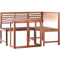 Bistro furniture 2 pcs solid acacia wood