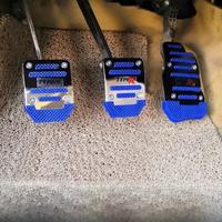 1 Set of 2/3pcs Automotive Accelerator Pedal Aluminum Alloy Anti Slip Automotive Pedal Or Brake Pedal Automatic and manual Pedal